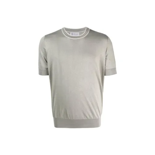 Brunello Cucinelli T-Shirts Men Sage Green