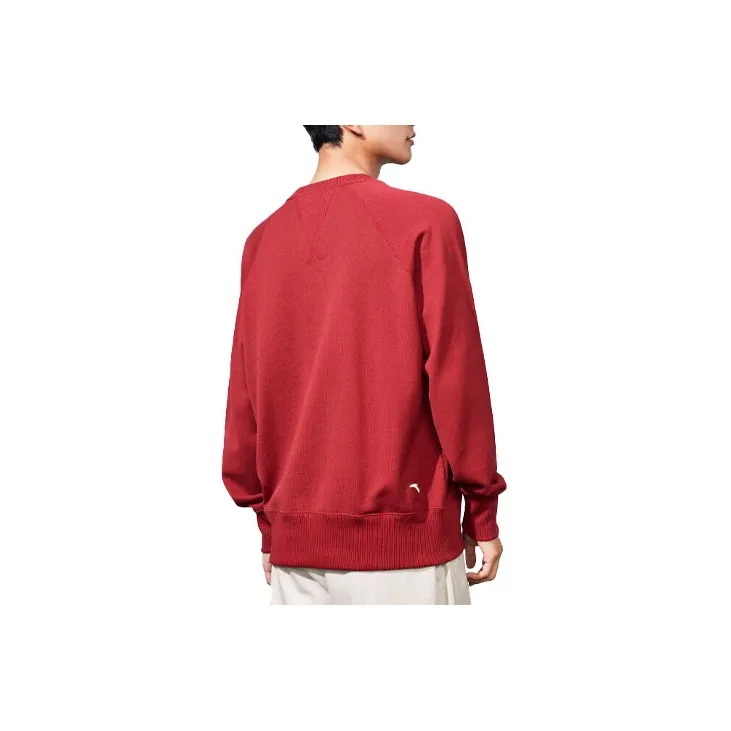 ANTA Sweatshirts Unisex Dark Rosy Red-1
