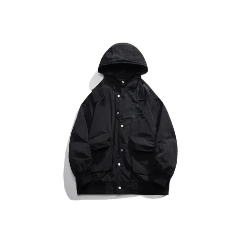 SWAMP AREA Jackets Unisex Black