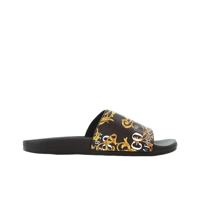 VERSACE JEANS COUTURE Chain Couture Moulded-footbed Slides-1