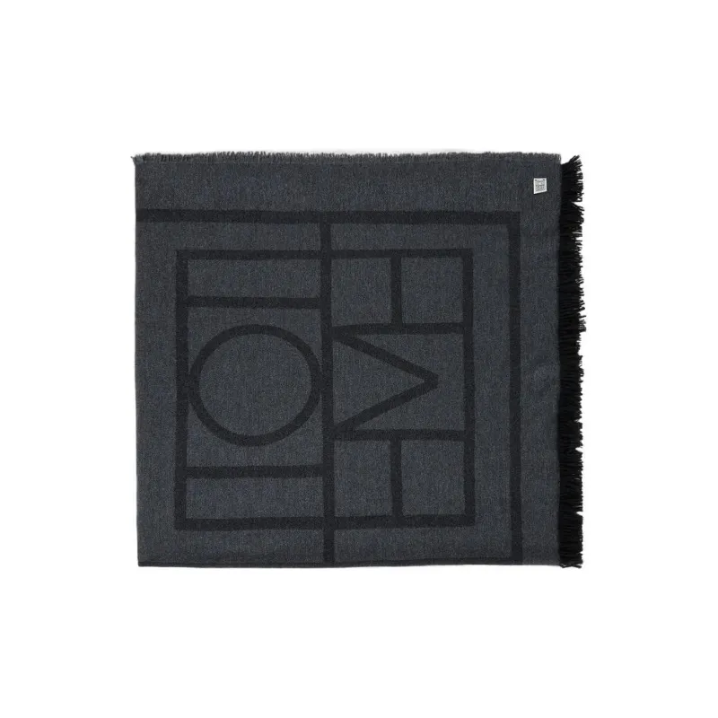 TOTEME Monogram Knitted Scarf-2
