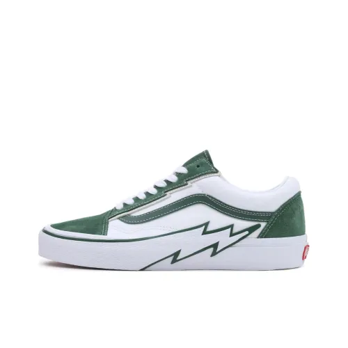 Old Skool Vans 'Bolt   Green'