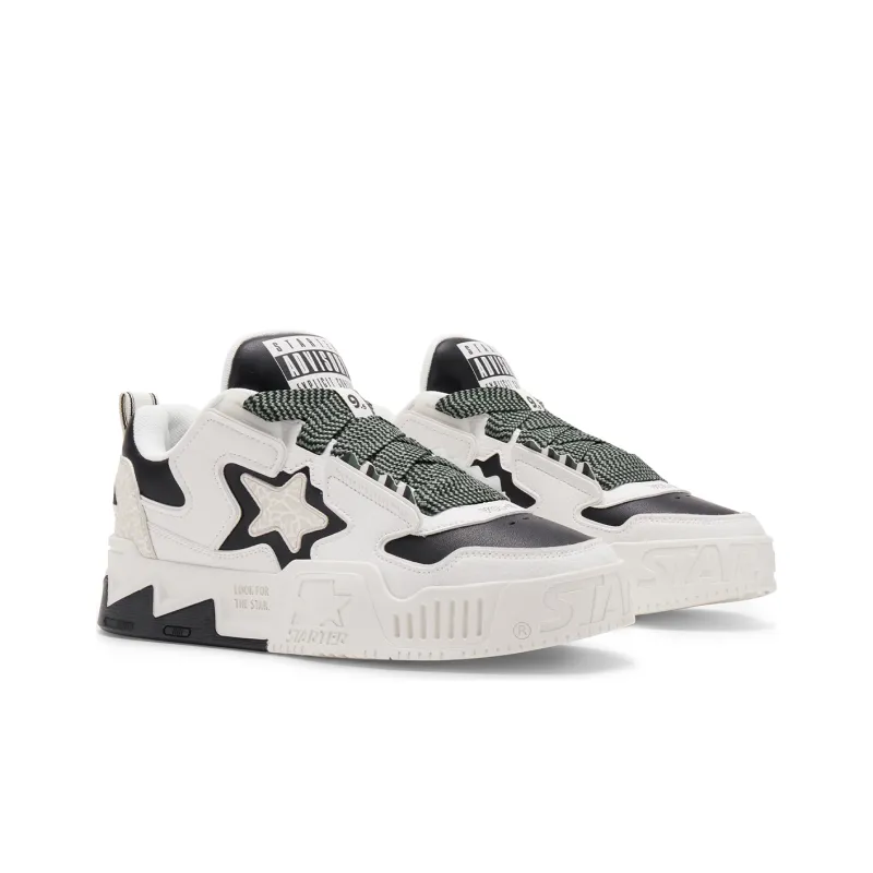 STARTER VOL2 Slip Resistant Water Resistant Low Top Skateboard Shoes Women's Black White-2