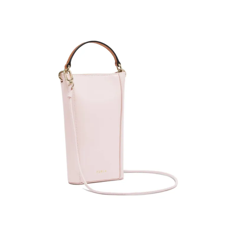 Furla 1927 Collection Calfskin Cell Phone Pouch Handbag Shoulder Bag Crossbody Bag Mini Women's Cherry Blossom Pink-2