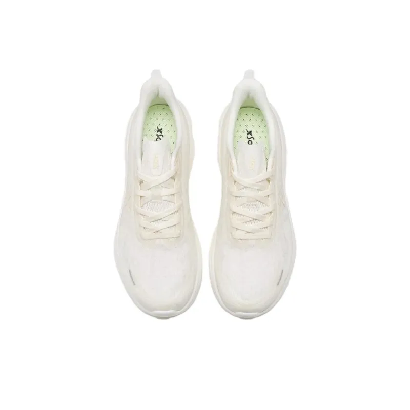 XTEP Cushioned Slip Resistant Abrasion Resistant Low Top Running Shoes Women's White Orange-2