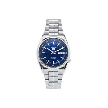 SEIKO Automatic Mechanical Movement Stainless Steel Strap Watch Men's Watches Blue Dial SNK563J1