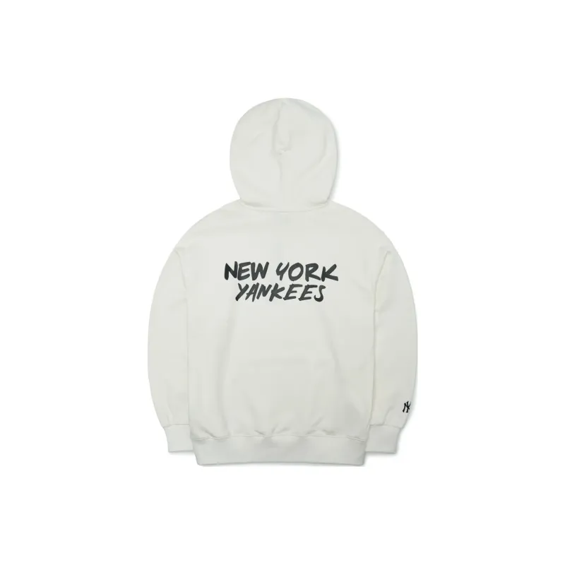 MLB New York Yankees Sweatshirts Unisex Cream-1