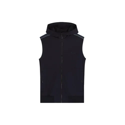 Zzegna Vests Men Navy Blue