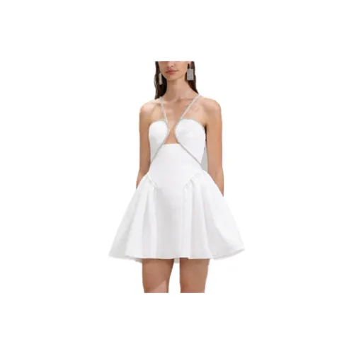 Self portrait Taffeta Flared Mini Dress