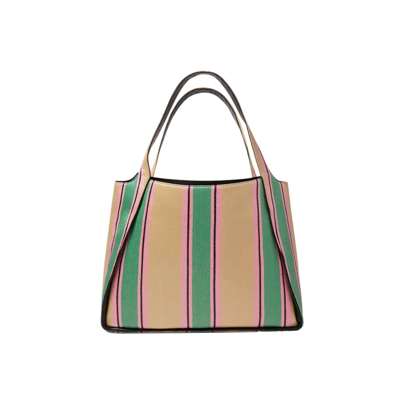 Stella McCartney Striped Logo Embellished Tote Bag-2