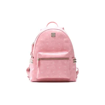 MCM Stark Visetos Backpacks Pink