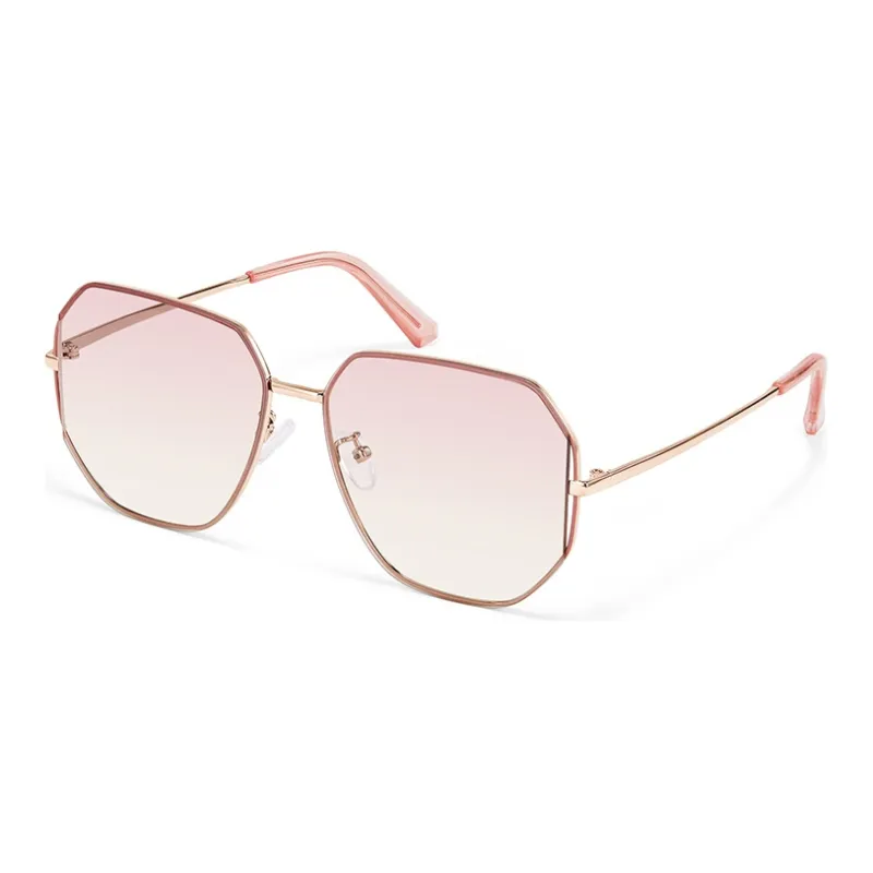 MUYKUY Stainless Steel Irregular Shape Sunglasses Unisex-12