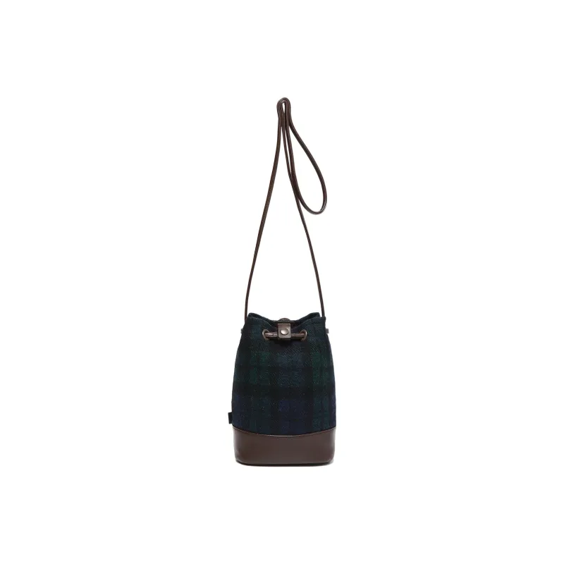 FILA Tweed Bucket Bags Shoulder Bag Crossbody Bag Regular Unisex Dark Blue-1