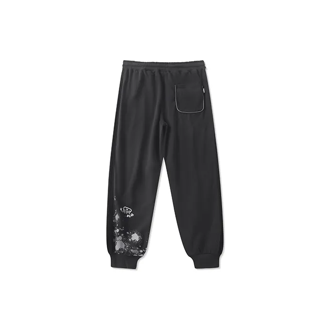 LAMLICKA Knitted Sweatpants Unisex Black-1