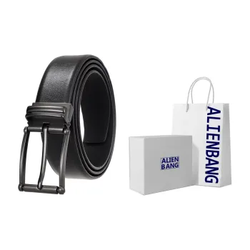 ALIEN BANG Cow Leather Leather Belts Men's 3.5CM