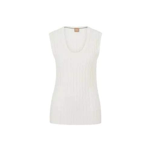 HUGO BOSS Tank Tops Women's White