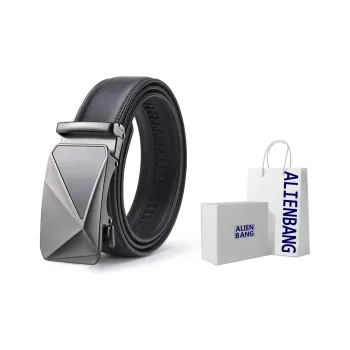 ALIEN BANG Cow Leather Leather Belts Men's 3.5CM