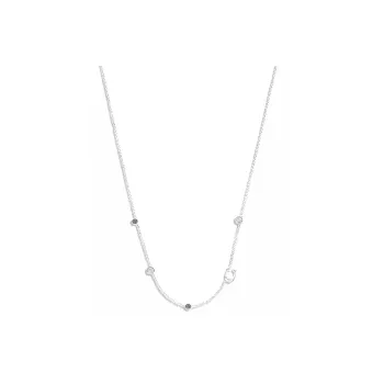 COACH Glass Brass Necklaces Women's Silver