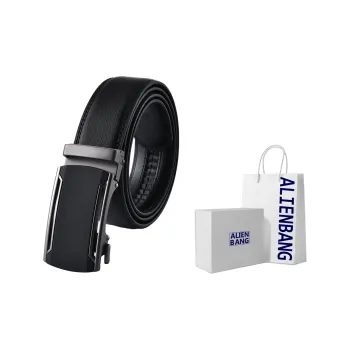 ALIEN BANG Cow Leather Leather Belts Men's 3.3CM