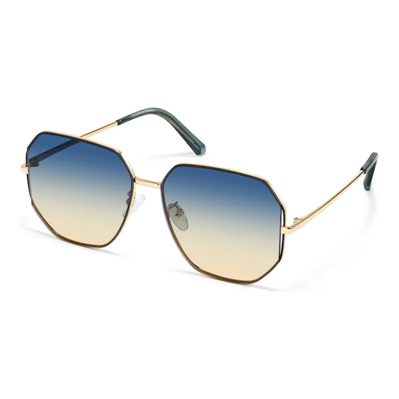 MUYKUY Stainless Steel Irregular Shape Sunglasses Unisex-8