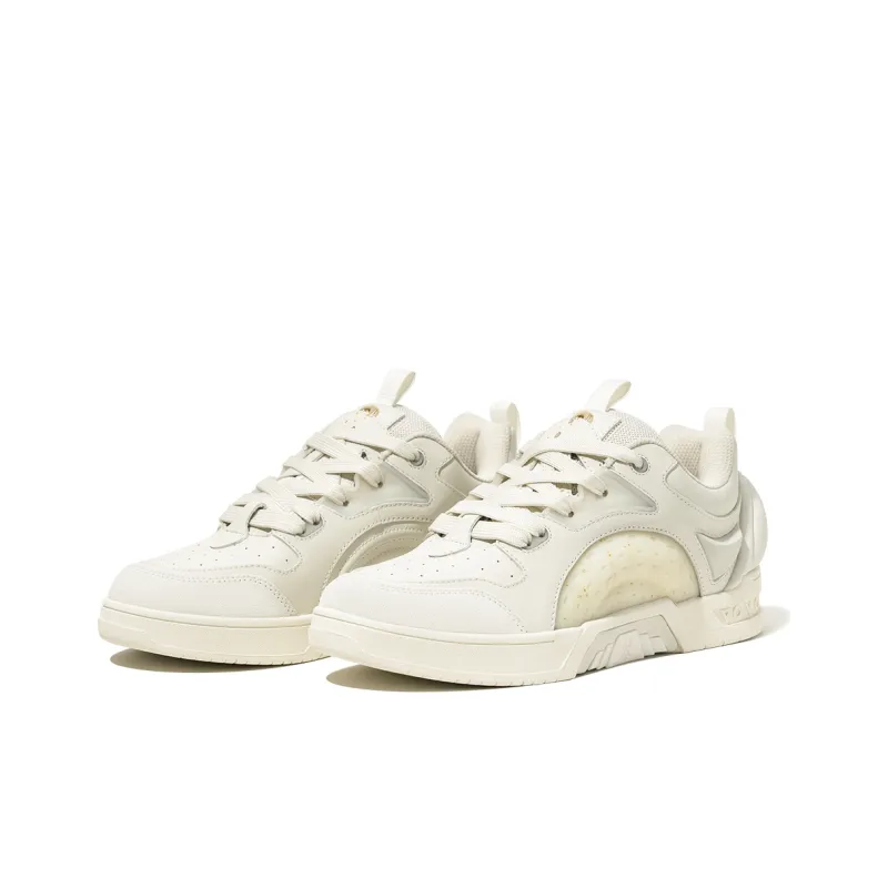 TheOriginAttribute TOA Low-Top Skateboard Shoes Unisex Bright White-2