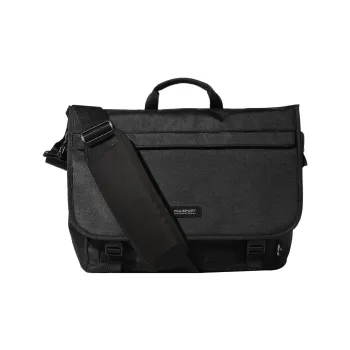 FILA Nylon Messenger Bag Shoulder Bag Crossbody Bag Handbag Regular Unisex Black