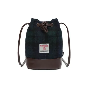 FILA Tweed Bucket Bags Shoulder Bag Crossbody Bag Regular Unisex Dark Blue