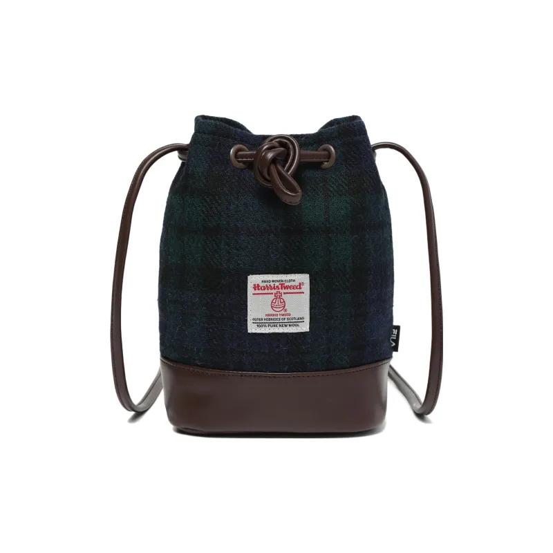 FILA Tweed Bucket Bags Shoulder Bag Crossbody Bag Regular Unisex Dark Blue-0