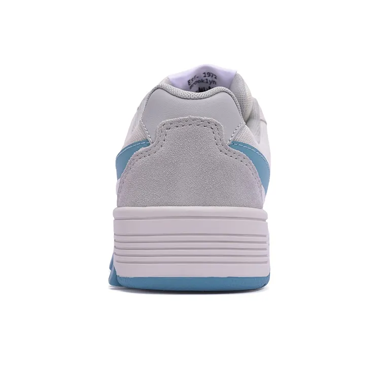 PONY REVERSE N Anti Slip Wear Resistant Low Top Skateboard Shoes Unisex Gray Blue-3