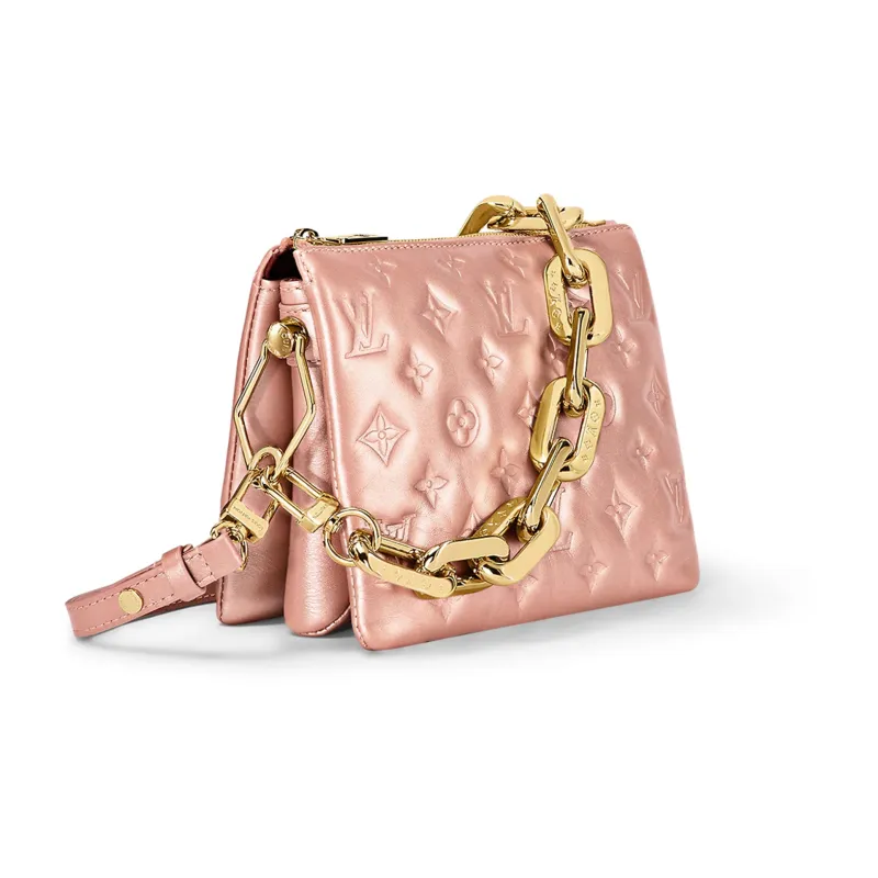 LOUIS VUITTON Coussin Sheepskin Shoulder Bag Pillow Bag Crossbody Bag Shoulder Bag Women's Rose Gold-1