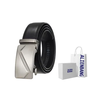 ALIEN BANG Cow Leather Leather Belts Men's 3.5CM