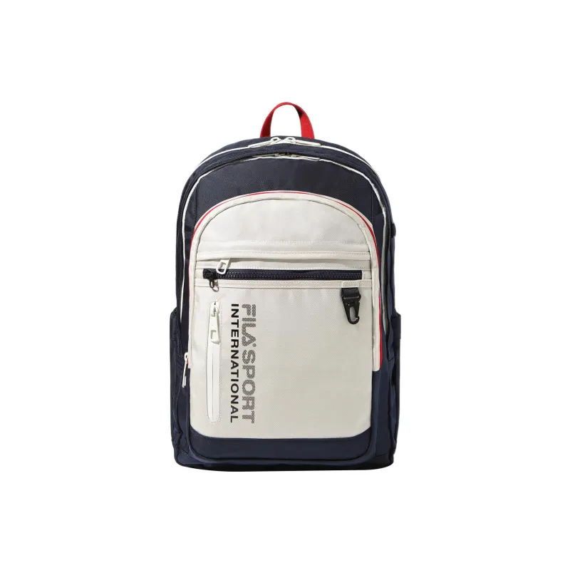 FILA Nylon Backpack Regular Unisex Blue White Multicolor-0