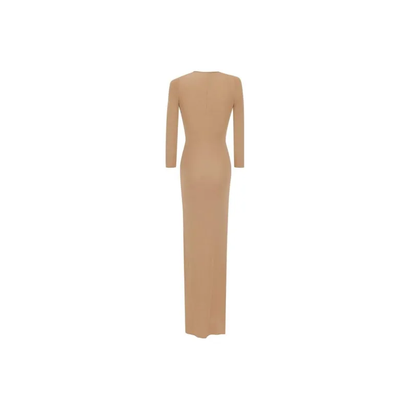 SAINT LAURENT Knot detail Maxi Dres-1