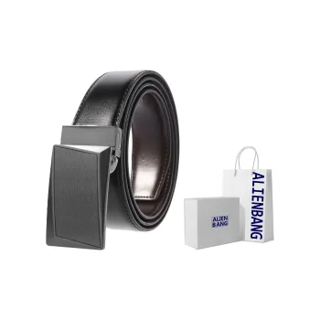 ALIEN BANG Cow Leather Leather Belts Men's 3.4CM