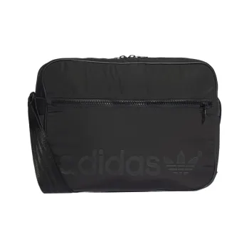 Adidas Originals Blue Version Collection Recycled Polyester One Shoulder Crossbody Travel Bag Regular Unisex Black