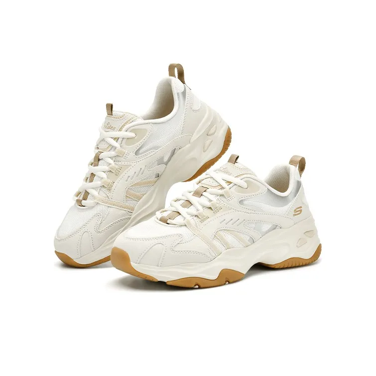 Skechers D'LITES 4.0 Fresh Look Bear Collection Breathable Lightweight Low Top Casual Shoes Women's Natural-2