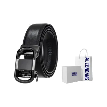 ALIEN BANG Cow Leather Leather Belts Men's 3.5CM
