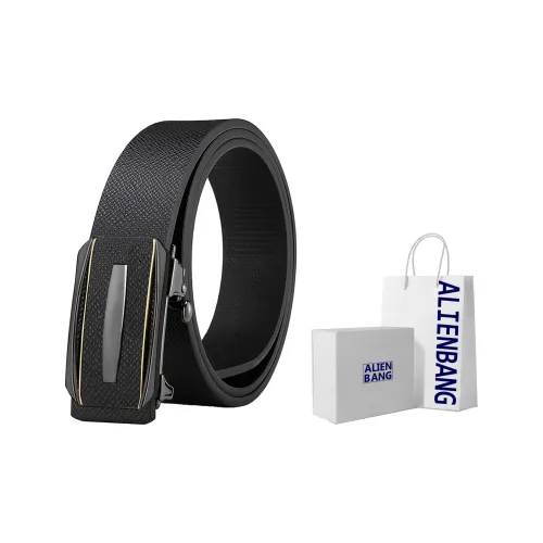 ALIEN BANG Cow Leather Leather Belts Men's 3.3CM