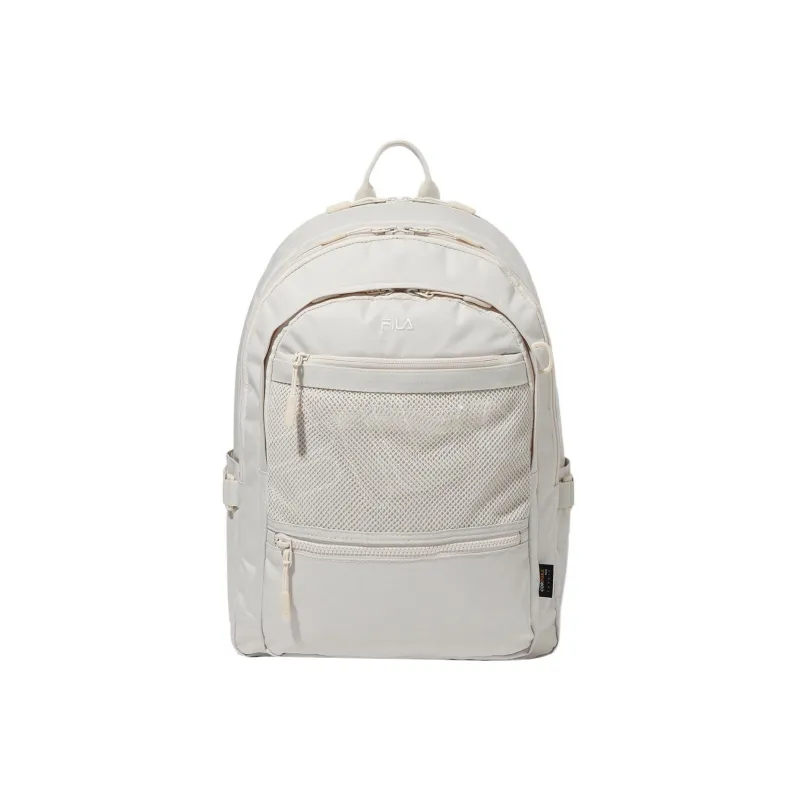 FILA Nylon Backpack Regular Unisex Cream White-0