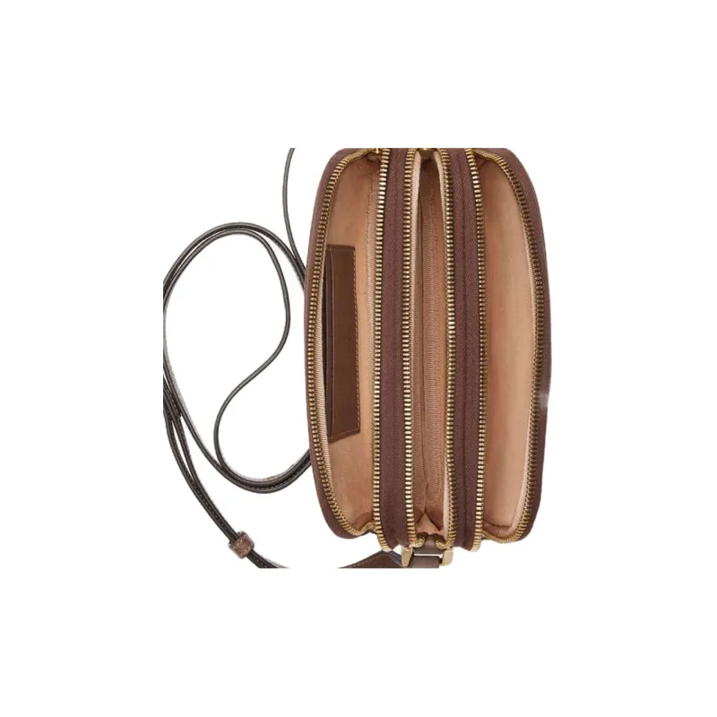 GUCCI Ophidia Canvas With Leather Trim Crossbody Bag, Shoulder Bag Women's Ebony-4