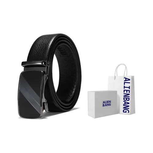 ALIEN BANG Cow Leather Leather Belts Men's 3.5CM
