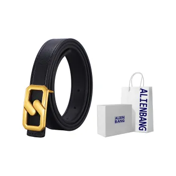 ALIEN BANG Cow Leather Leather Belts Women's 2.5CM