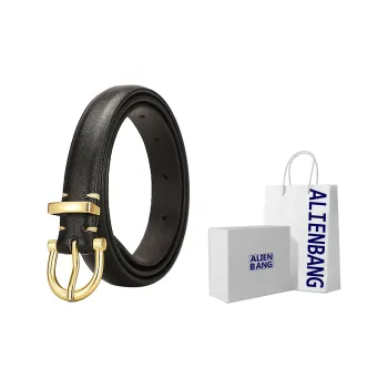 ALIEN BANG Cow Leather Leather Belts Women's 2.5CM