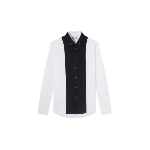 Alexander McQueen Shirts Men White/Black