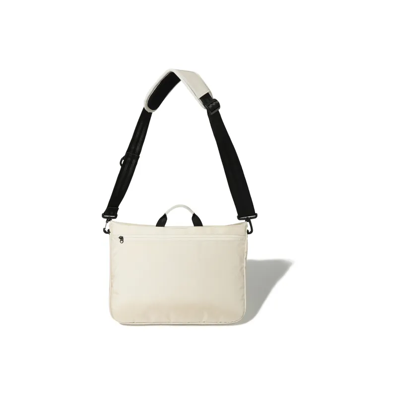 FILA Nylon Messenger Bag Shoulder Bag Crossbody Bag Regular Unisex Beige-1