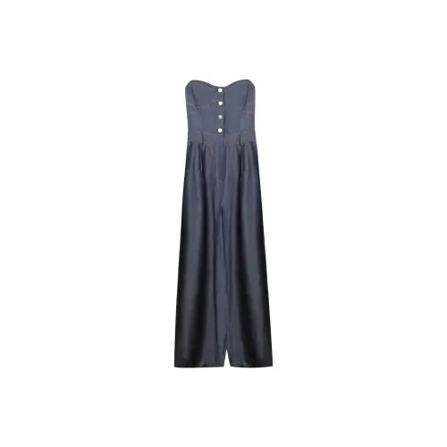 Roey Wang Jumpsuits Women's Navy Blue