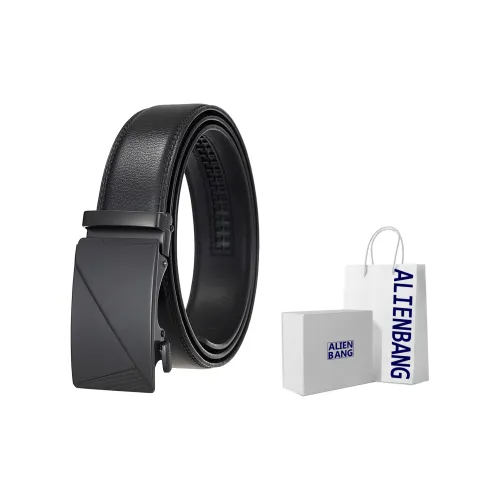 ALIEN BANG Cow Leather Leather Belts Men's 3.5CM