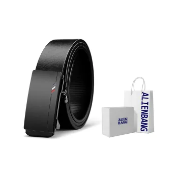ALIEN BANG Cow Leather Leather Belts Men's 3.5CM