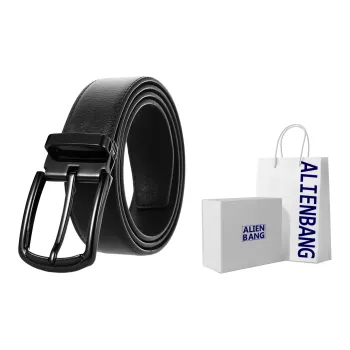 ALIEN BANG Cow Leather Leather Belts Men's 3.5CM