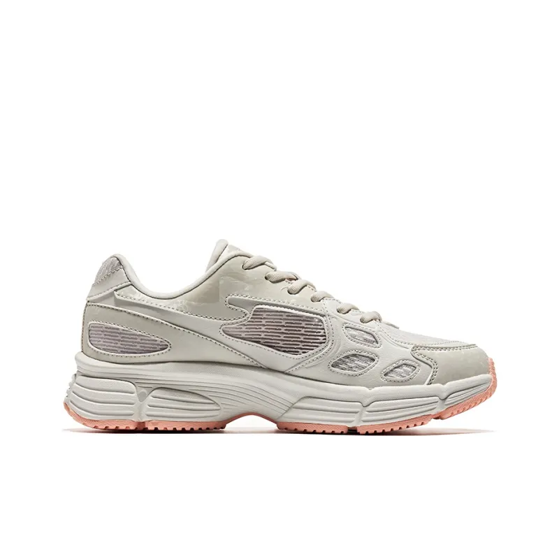 Erke Mountain Low Top Sports Casual Shoes Women's Gray Pink-1